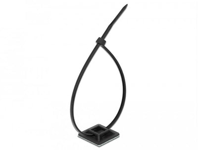 Delock Stand 25 X 25MM With Brida 300 X An 4,8MM Black 10 Pieces — image 1