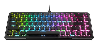 Turtlebeaach Vulcan Ii Mini Black Gaming Keyboard Gaming Keyboard With Linearen Roten Switches, Layout — image 1