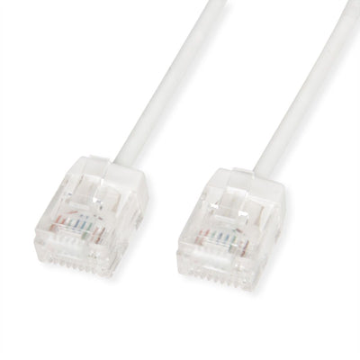 Roline UTP Datacenter Network Cable CAT.6A (class Ea), Lsoh, Slim, Extra Kurzer Plug White 3M — image 1
