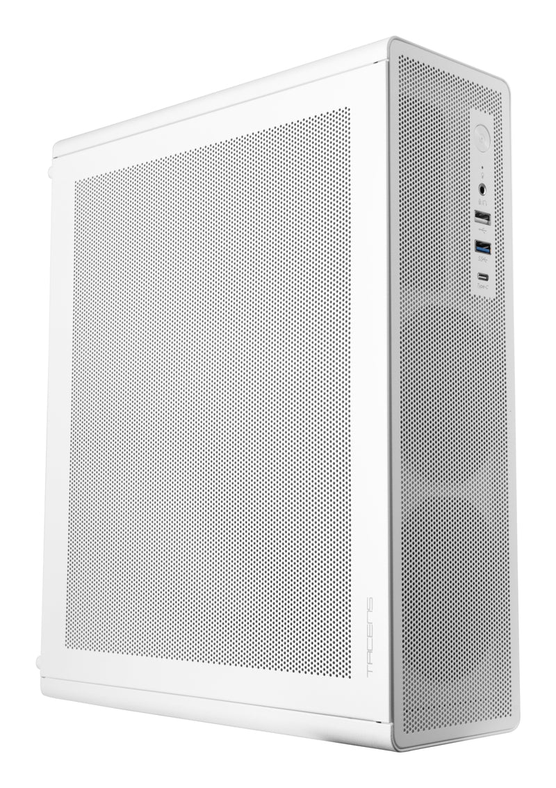 Tacens Box microATX Slim 2AEROSLIM500W 90MM Fan Paneles Mesh USB-C Colour White f.a TFX 500W