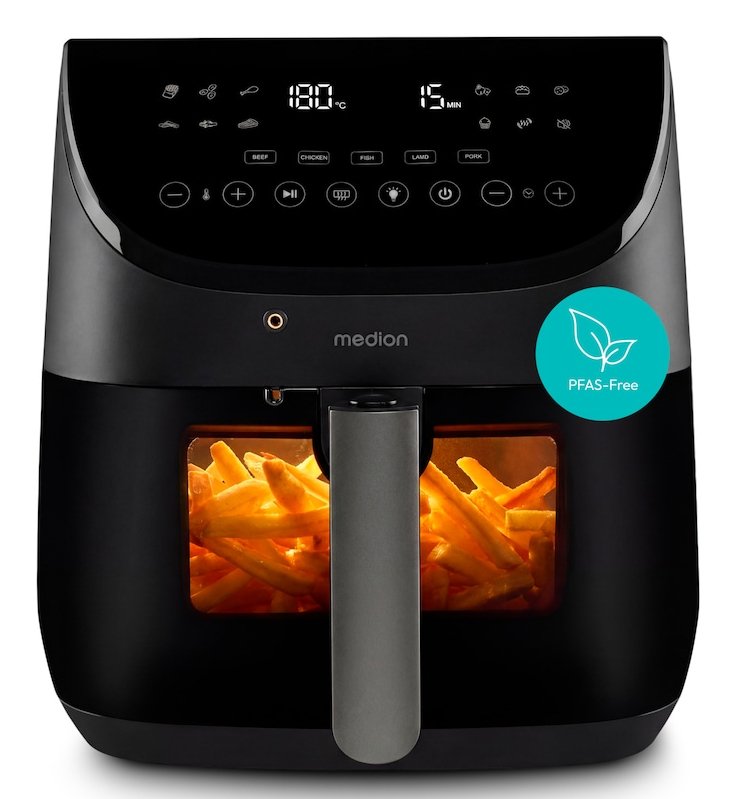 Medion Fryer Air X20 XL (6,6?L, 5 Programas Cárnicos With Sonda Thermal Motor DC Quiet 1.700?W, 10 Programas,