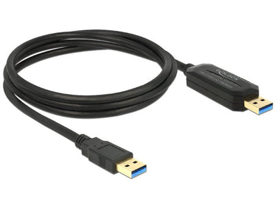 Delock 1.5M, USB 3.0-A - USB 3.0-A USB Cable 1,5M 3.2 Gen 1 (3.1 Gen 1) USB a Black — image 1