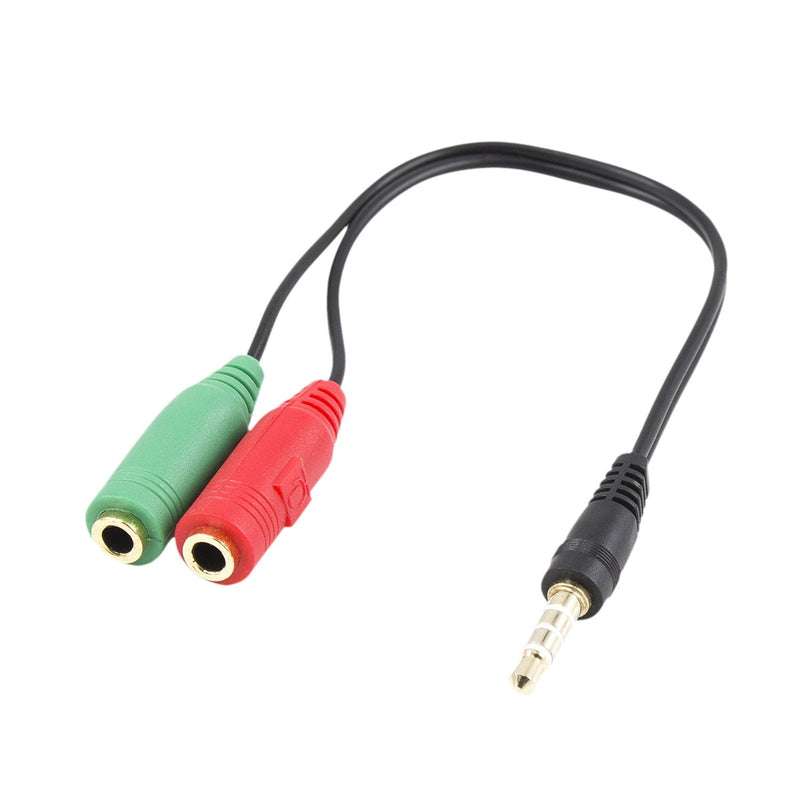 Ewent EC1640 Cable Audio 0,15M 3,5MM 2 X 3,5MM Black Green Red Ewent Cable Adapter Audio Jack 3,5/M 4PINES -2