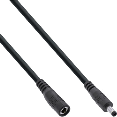 Inline Cable Extensión Cc , Plug Cc Male/Female 4,0X1,7MM, Awg 18, Black 3M — image 1