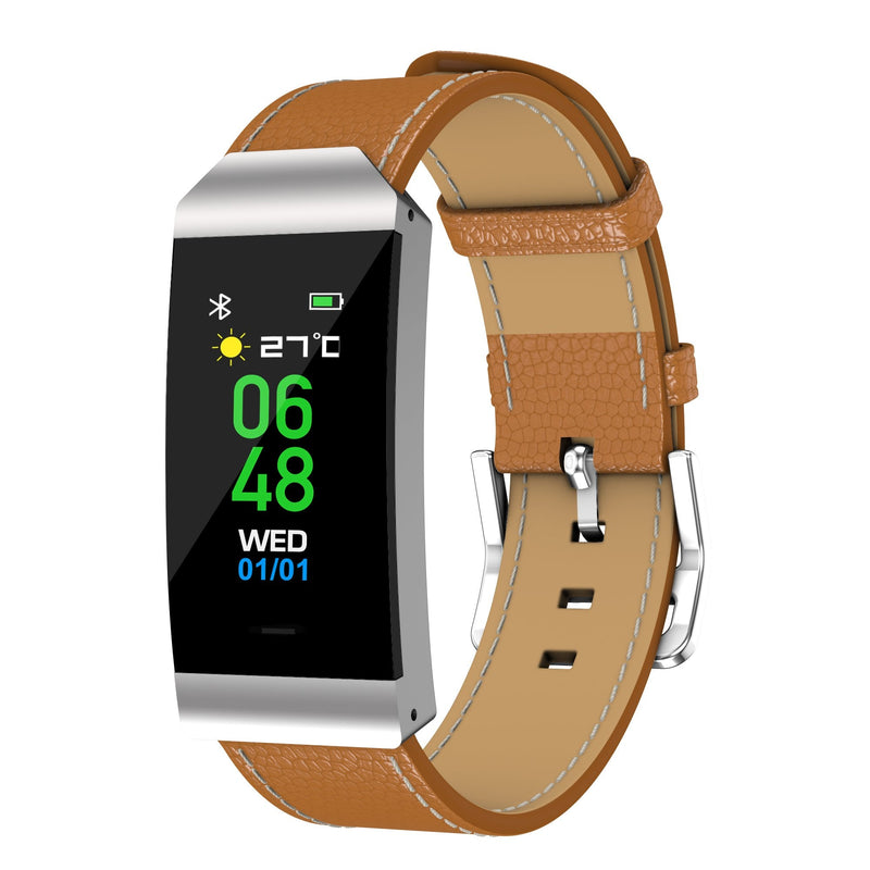 Denver Band Cuantificadora BFH-250 Brown Bt Screen 2.4CM Colour Frequency Cardiaca Notificaciones Bat 90MAH IP