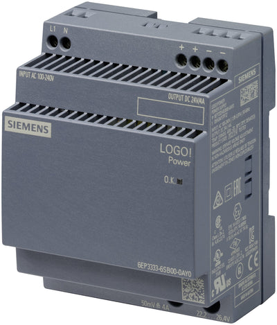 Siemens 6EP33336SB000AY0 Logo!power 24V 4A Geregelte Power Supply — image 1