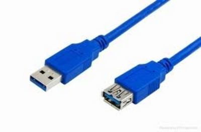 Mediarange 3M, USB 3.0-A - USB 3.0-A USB Cable 3.2 Gen 1 (3.1 Gen 1) USB a Blue