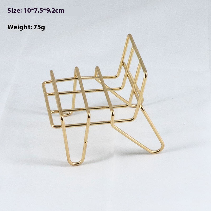 Simple Desktop Creative Mobile Phone Iron Bracket