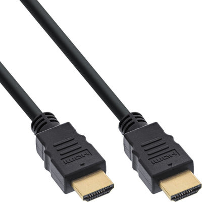 Inline® HDMI Cable HDMI High Speed With Ethernet, Male / Male, Black 2.5M — image 1