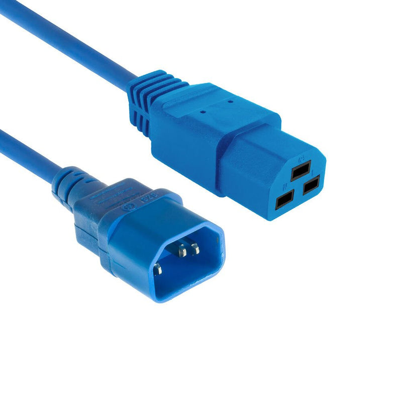 Powercord C14 - C21 IEC60320 Blue 2.5M
