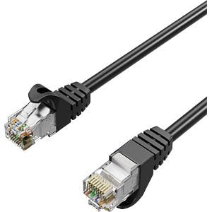 Shiverpeaks RJ45 Network Cable S FTP CAT.7, Pur, Black 3M