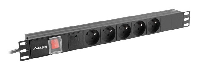 Lanberg Pdu Power Distribution Unit 19 1U 16A 5X French 2M Outlets Black