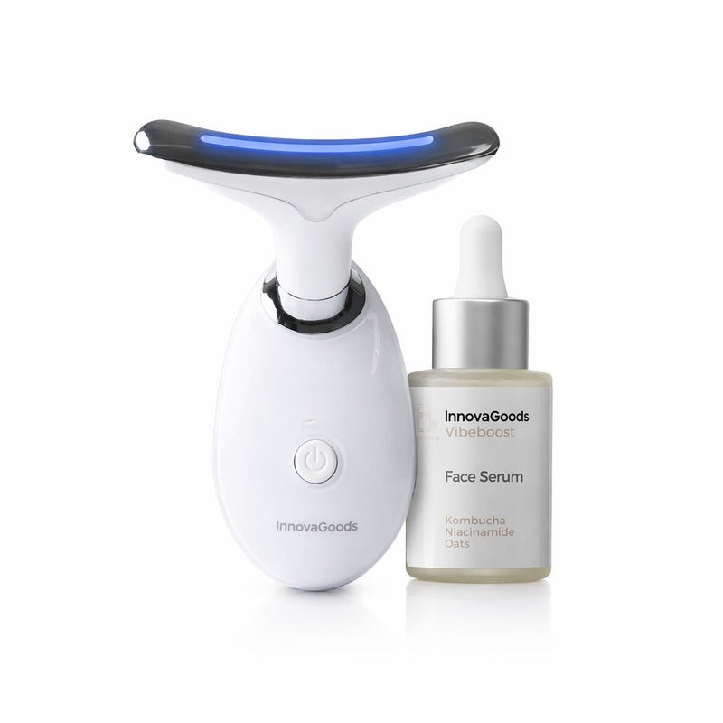 Pack Firming Facial Massager with LED, EMS and Heat and Kombucha Facial Serum 30 ml InnovaGoods