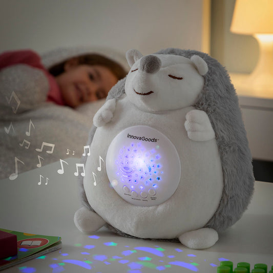 Innovagoods Hedgehog Soft Toy With White Noise And Nightlight Projector Spikey Innovagoods