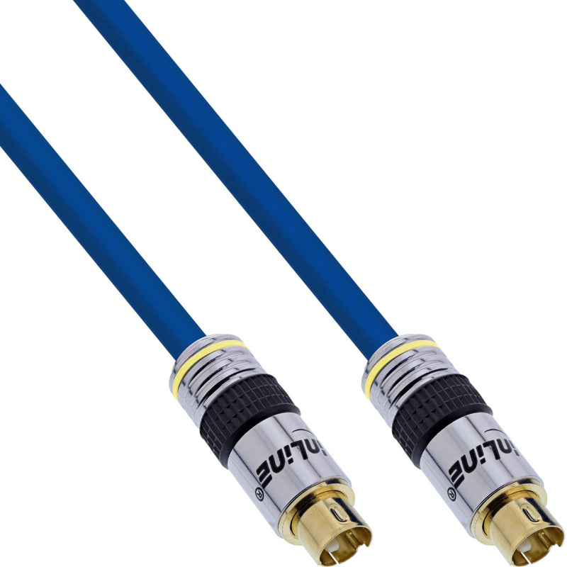 Inline Cable Video S-vhs Premium Mini Din 4 Pines Male a Male 15M