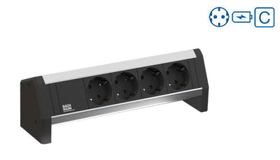 Bachmann Power Strip Desk 2XCEE7 3 1x USB Charger — image 1