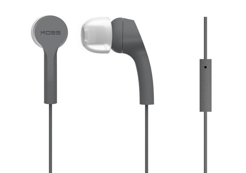 Koss Headphones KEB9IGRY Alámbricos, Dentro Oreja, Microphone Grey
