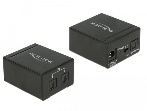 Delock Toslink Switch 2 X Toslink In a 1 X Toslink Out — image 1