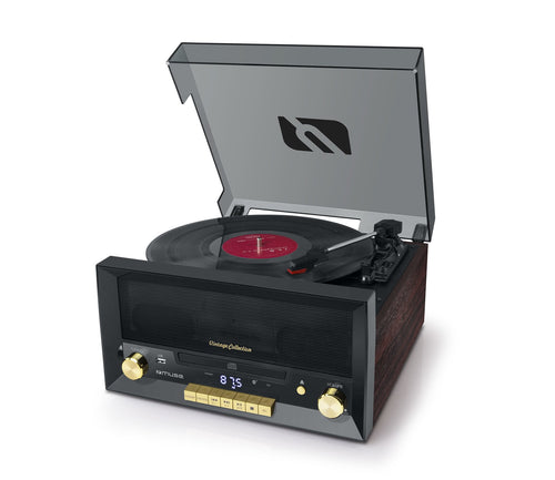 Muse MT-112W Black (wood) Microcadena With Tocadiscos Stereo / Cd / Radio Fm — image 1