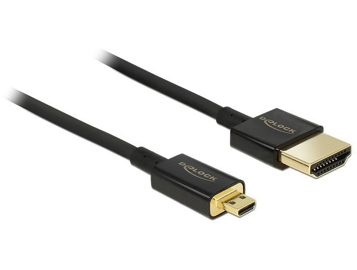 Delock HDMI Cable Ethernet a -micro D St/St 4.50M 3D 4K