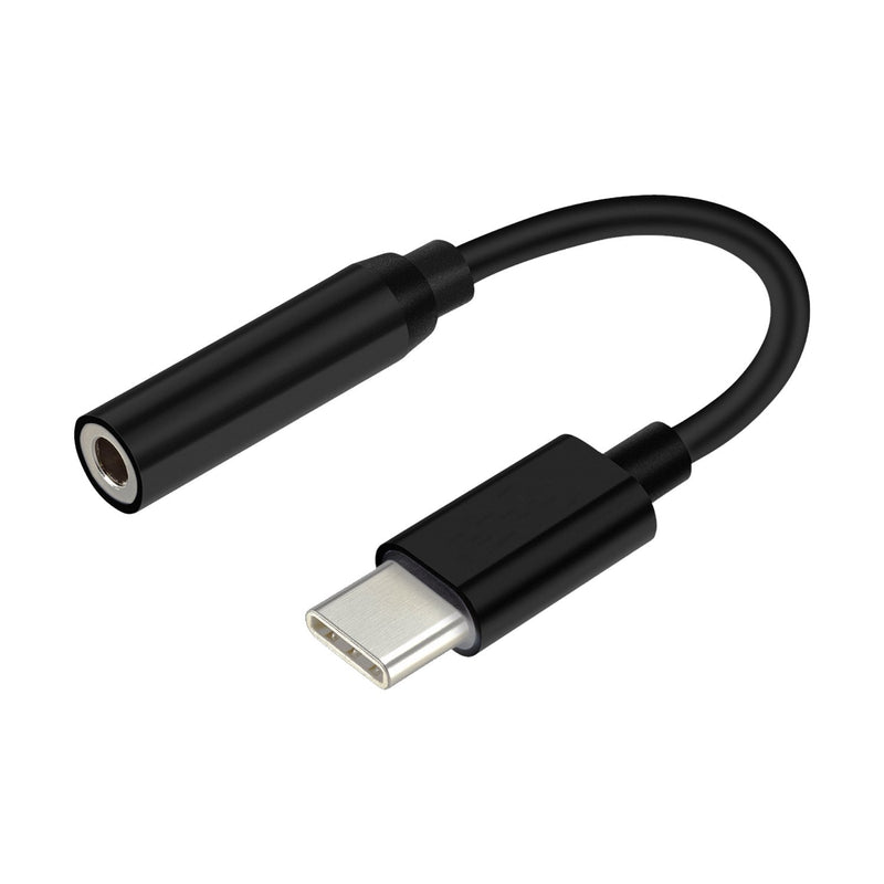 Aisens Converter USB-C a Audio - Frequency Muestreo 384KHZ 32BIT - USB-C/M-jack 3.5/H - 15CM - Black