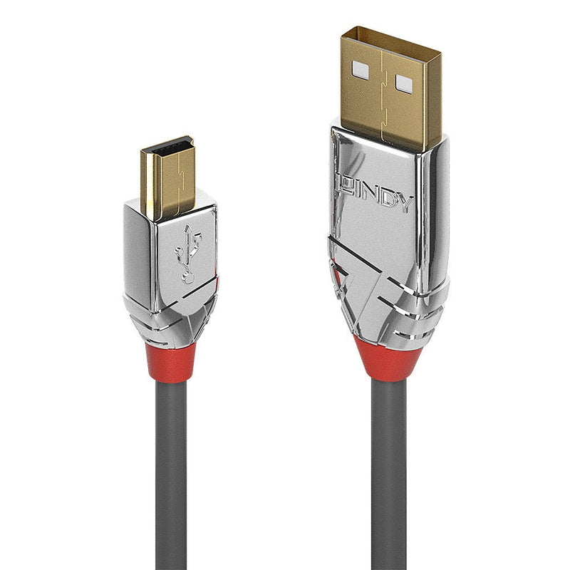 Lindy USB 2.0 Cable Typ a/Mini-b Cromo Line M/M 1M