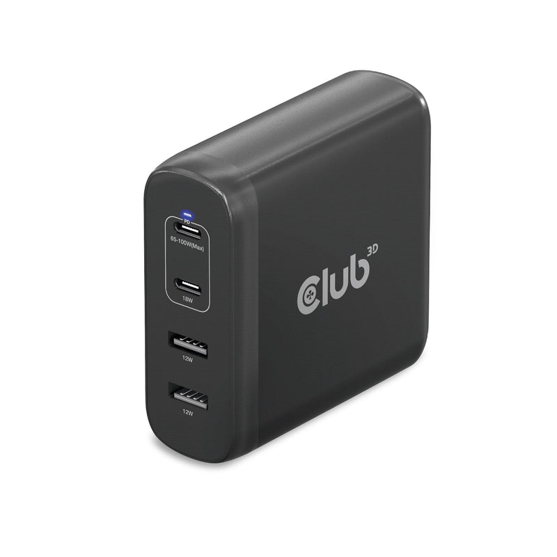 CLUB3D Charger 2x USB Typ C, 2x USB Typ a, Pd 100W Retail