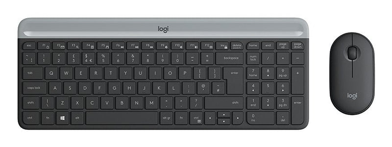 Logitech Slim Inalámbrico Combo MK470 Set de Teclado Y Inalámbrico Ratón 2.4GHZ French Graphite