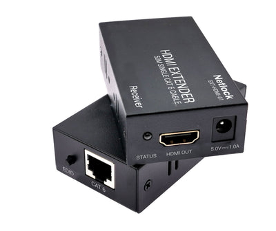 Extensor HDMI RJ45 CAT.6 Up To 50MT. Funcion Edid And Alimentadores Incluidos — image 1
