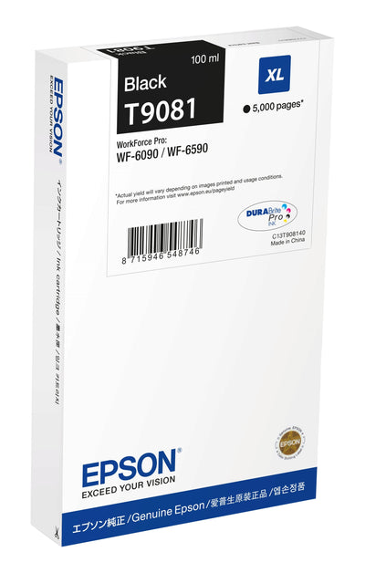Epson C13T90814N Genuine Ink (xl) Black Workforce Pro WF-6090 / WF-6590 — image 1