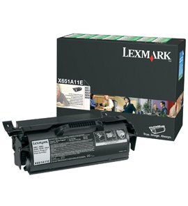 Lexmark Genuine Toner X651A11E Black - X651A11E PAG-7000 — image 1