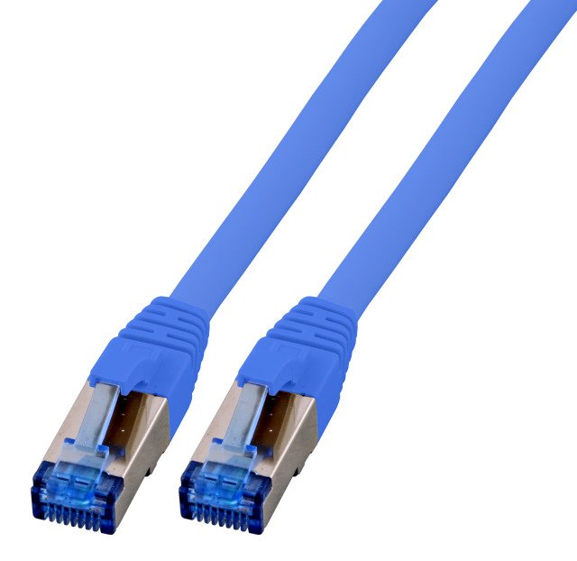 Network Cable Efb RJ45 S FTP, CAT.6A, CAT.7 Tpe SUPERFLEX,2M, Blue