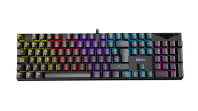 Krom Keyboard English Kasic Gaming USB Mecanico Iluminacion RGB Antighosting — image 1