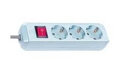 Brennenstuhl Base Múltiple Eco-line White With Switch 3 Sockets And 1.5M — image 1