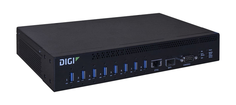 Digi AW08-G300 Hub Interfaz USB 3.2 Gen 1 (3.1 Gen 1) Type-a 10000 Mbit/S Black