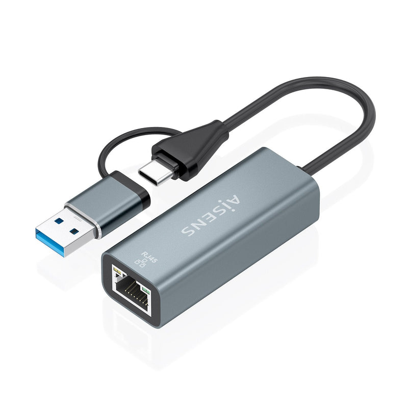 Aisens Adapter USB + USB Type-c 3.2 RJ45 A109-1032 1000Mbps