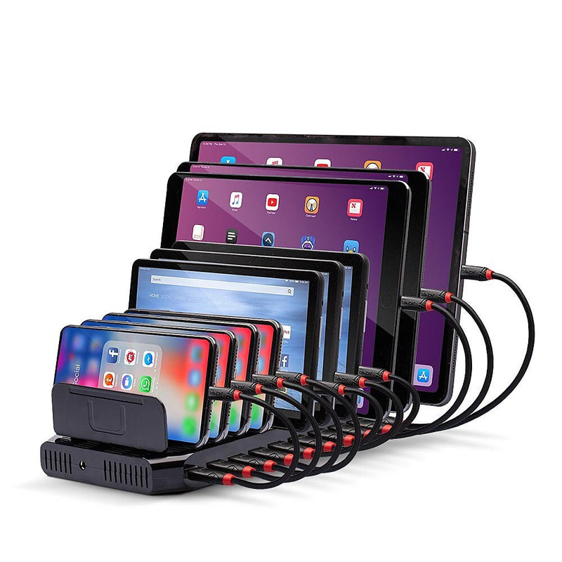 Lindy 73309 Estación Charging Independiente Plastic Black (10 Port USB Charging - Station For Tablets/Smartpho
