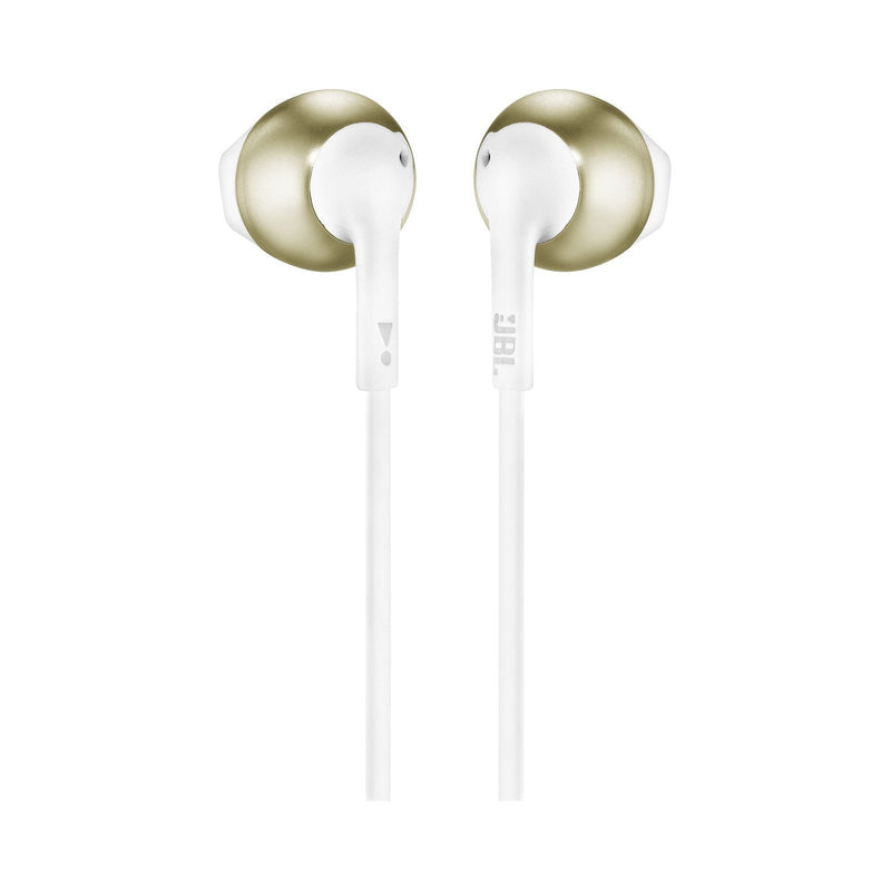 Jbl Headphones Intrauditivos 205 With Microphone Jack 3.5 Oro Champán And White