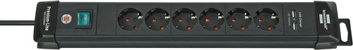 Brennenstuhl Power Strip Plugs Premium-line 6-WAY SW.3M USB — image 1
