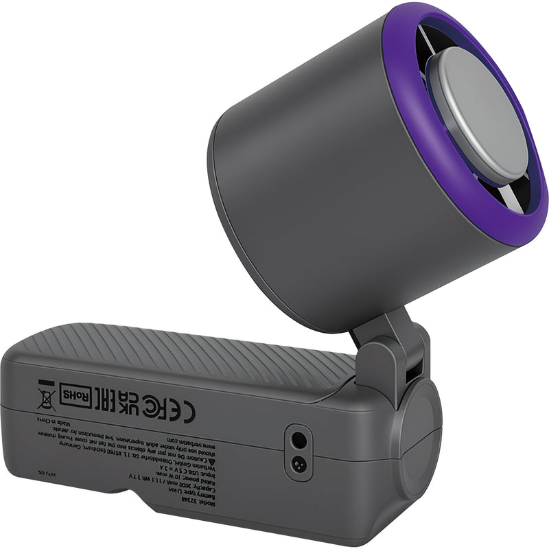Verbatim Cool 'n' Go Ice Touch Pro Handheld Fan Purple Grey