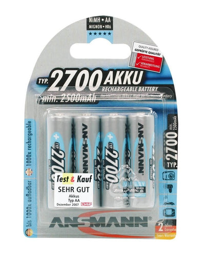 Ansmann Battery Nimh, (aa), 2700MAH, 4 Units Blíster (5030842) — image 1