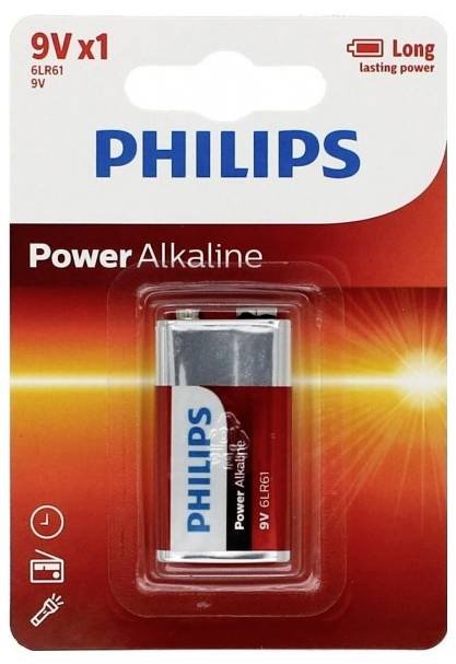 Philips Battery Alcalina 6LR61P1B 10 9V — image 1