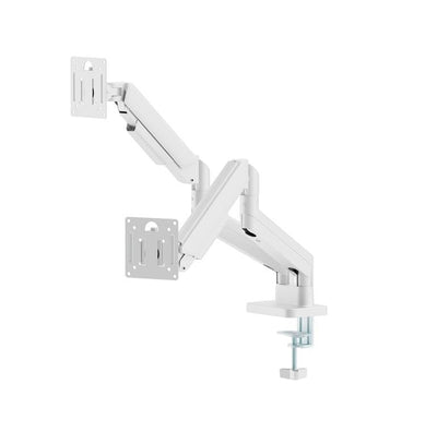 Gembird Arm Double Adjustable Monitor Assembly Desk 17-32, White — image 1