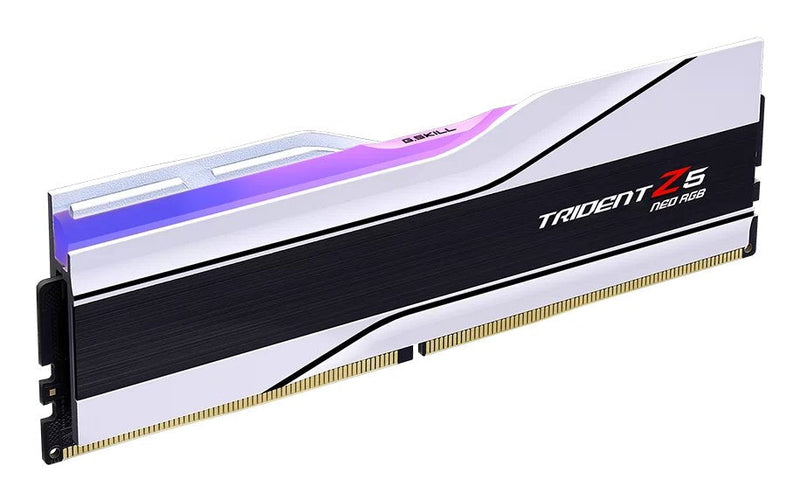 G.skill Memory 48GB DDR5-6400 (2X 24GB) Kit White F5-6400J3239F24GX2-TZ5NRW, Trident Z5 Neo Rgb, AMD Expo F5-6