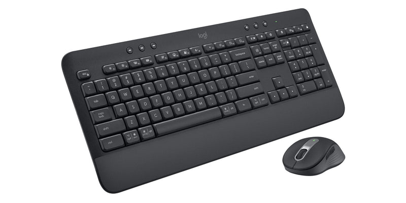 Logitech Keyboard English + Mouse Signature MK650 Combo RF Wireless + Bluetooth QWERTY Internacional Ee.uu. Gr