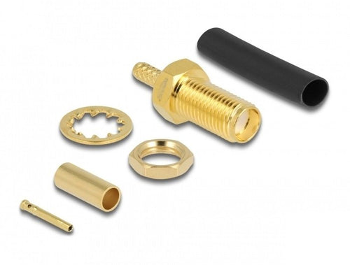 Sma Connector Female Crimpar RG-174 RG-316 With Passendem Tubo Termorretráctil - 5 Units — image 1