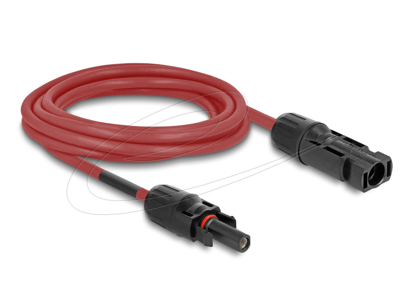 Delock DL4 Solar Cable 6MM² Connector Male a Female 3M Red