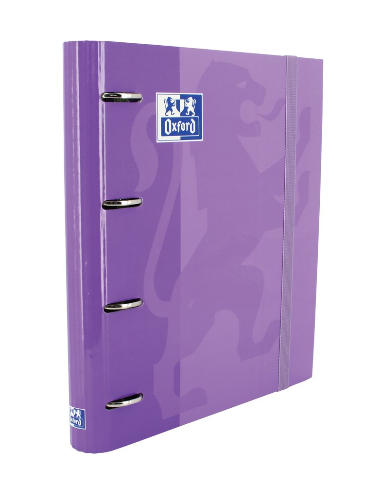 Oxford Folder 4 Anillas Classic Europeanbinder C/ Spare Part 100H 5X5 A4 + Malva