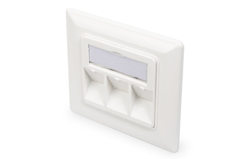 Digitus Socket Módulos Keystone, Frame 80 X 80MM And Board Central 50 X 50MM