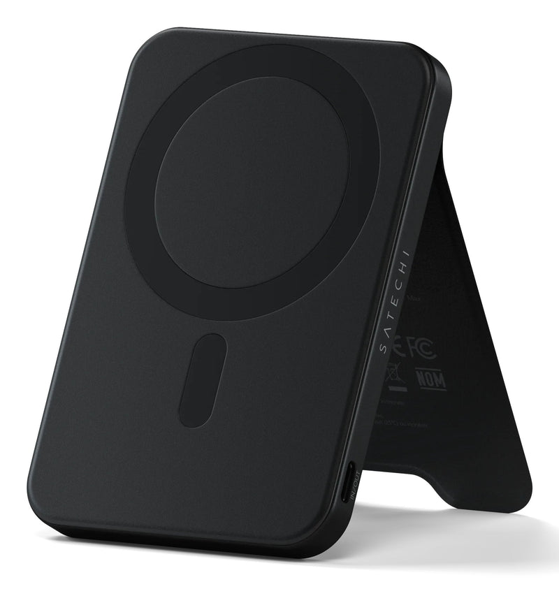 Satechi Onthego Magnetic QI2 Powerbank Stand 5000MAH Black